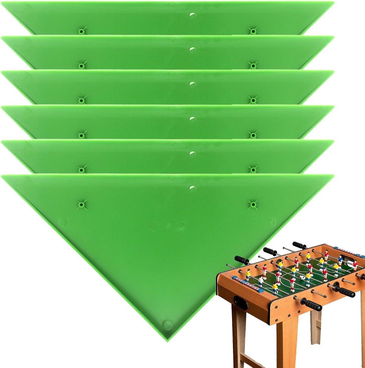 Hoekbescherming Voetbaltafel - Veiligheidsrand Tafel - Tafelspel Beschermen - Anti-kras ABS Materiaal - 325 x 23 cm - Groen