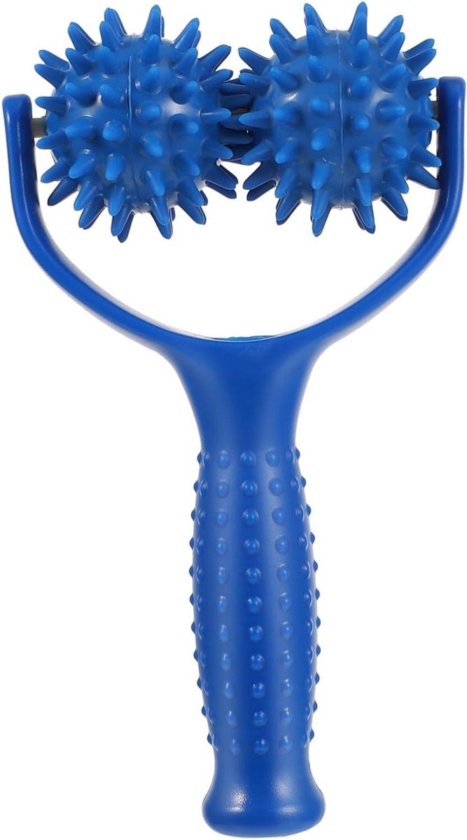 Massage Roller Set - Massage Sticks - Spierpijn Verlichten - Ergonomisch Ontwerp - 20 cm - Blauw