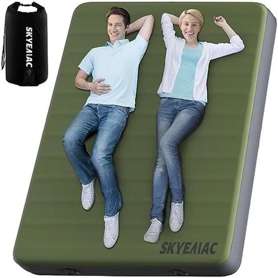 Zelfopblazende Slaapmat - Kampeer Matras - Comfortabel Kamperen - 4 Inch Dik Schuim - 787 "L x 285 "W — afbeelding 2
