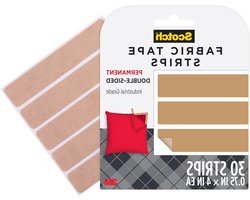 Stoffen Plakstrips - Zoomtape Gordijn - Stoffen Bevestigen - Machinewasbaar - 1.9 x 10 cm - Transparant