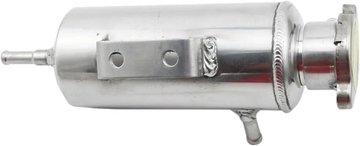 Koelvloeistof Opvangbak - Expansievat Motor Radiator Tank - Motor Koelen - Universele Pasvorm - 04 Liter - Zilver