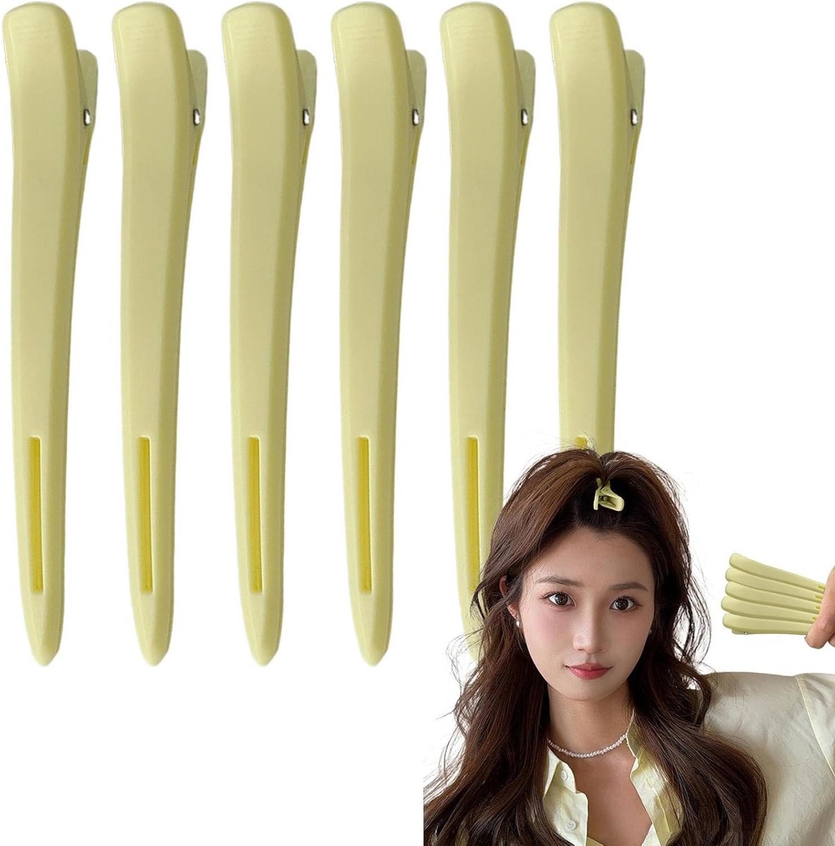 Haarstyling Clips - Salon Clips Styling Accessoires - Haar Stylen - Eendenbek Ontwerp - 12cm - Meerdere Kleuren