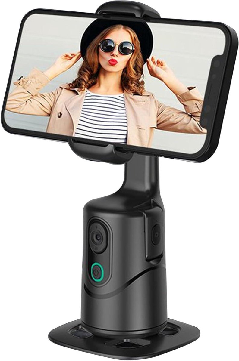 Telefoon Stabilisator - Gimbal Smartphone - Video Opnemen - AI Gezichtsherkenning - 18 x 8.5 x 6.3 cm - Zwart
