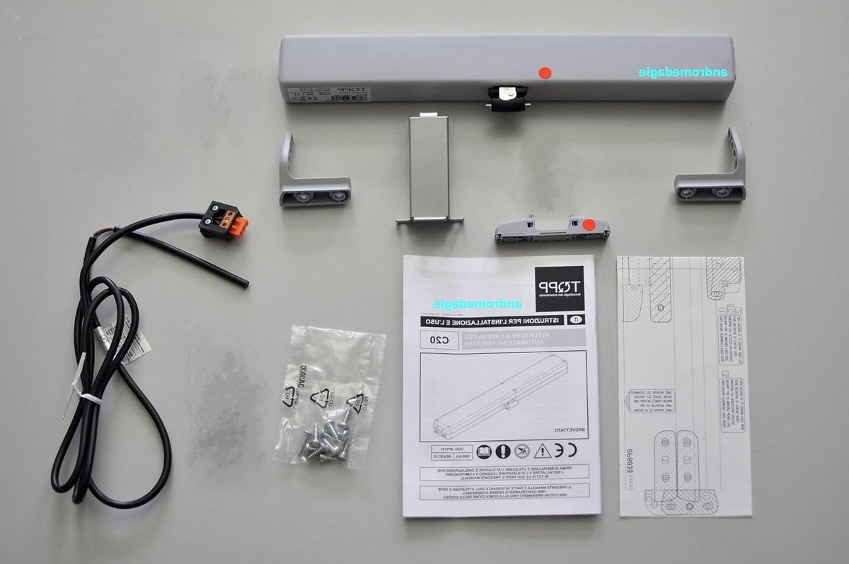 Kettingaandrijving Ramen - Raamopener Motor - Automatisch Ramen - Verstelbare Slag - 300N Druk - Grijs