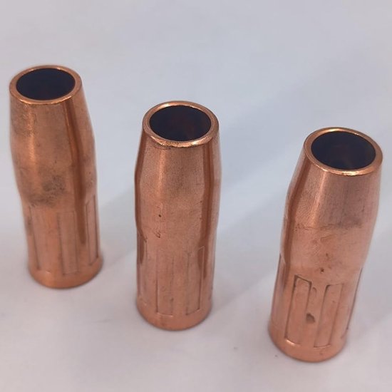 Lasmondstukken MIG - Gassproeiers Koper - Industrieel Lassen - Optimale Gasafscherming - 3 Stuks - Koperkleurig — afbeelding 3