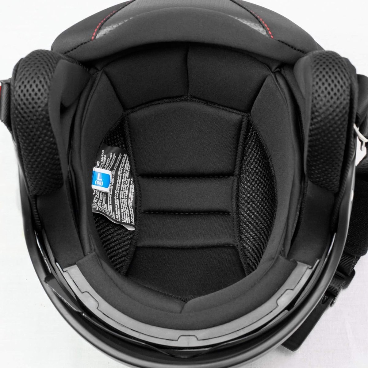 Open Jet Helm - Scooter Helm - Motorrijden - ECE 22-05 Goedgekeurd - 57-58 cm - Zilver – foto 2