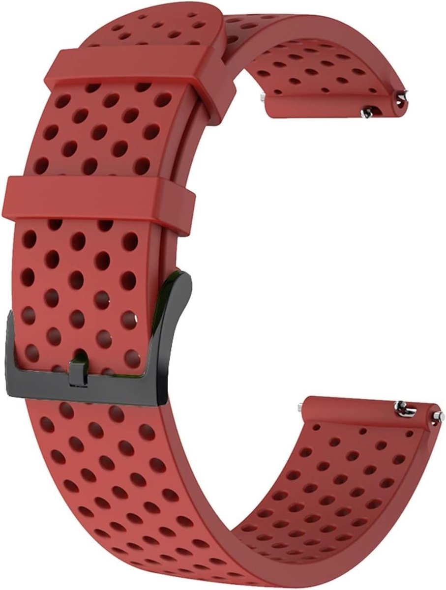 Horlogeband - Armband - Sportactiviteiten - Verstelbare Lengte - 20 mm - Rood