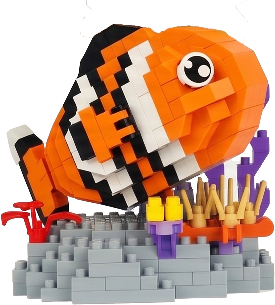 Zoem - Mini Clownfish - Bouwblokjes - DIY - Blokjes - 335 delig - Creatief - Cadeau - Verjaardag