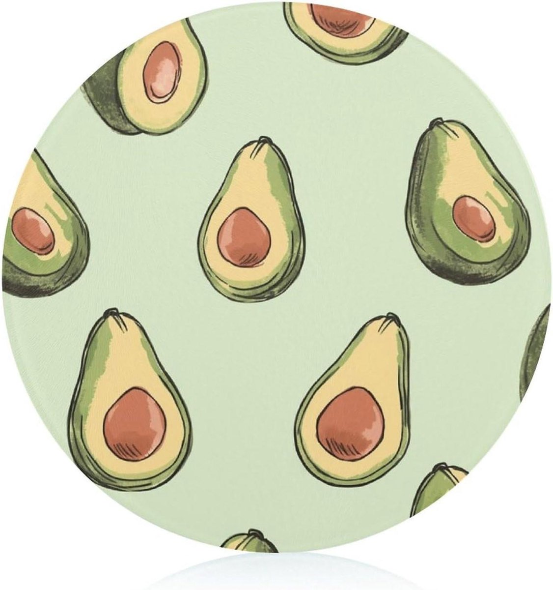 Snijplank Glas - Keukenbord Fruit - Groenten Snijden - Gehard Glas - 20x20 cm - Met Print