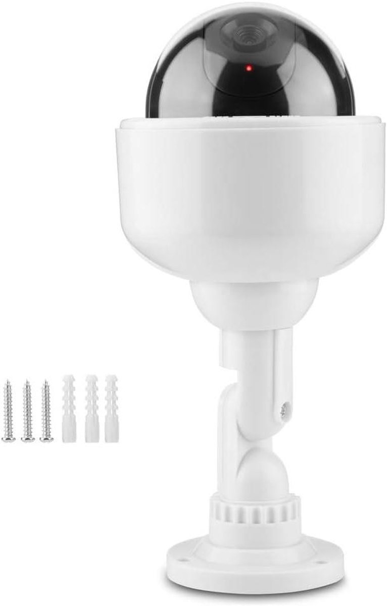 Nep Beveiligingscamera - Dummy Camera - Huisbescherming - Knipperend LED Licht - 360 Graden Rotatie - Zwart
