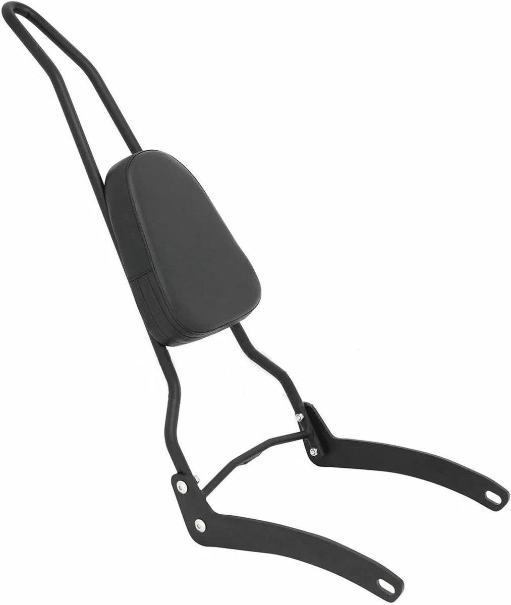 Passagiersrugleuning Motor - Sissybar Kussen - Comfortabel Rijden - Waterdicht PU Leer - Voor XV250 - Zwart
