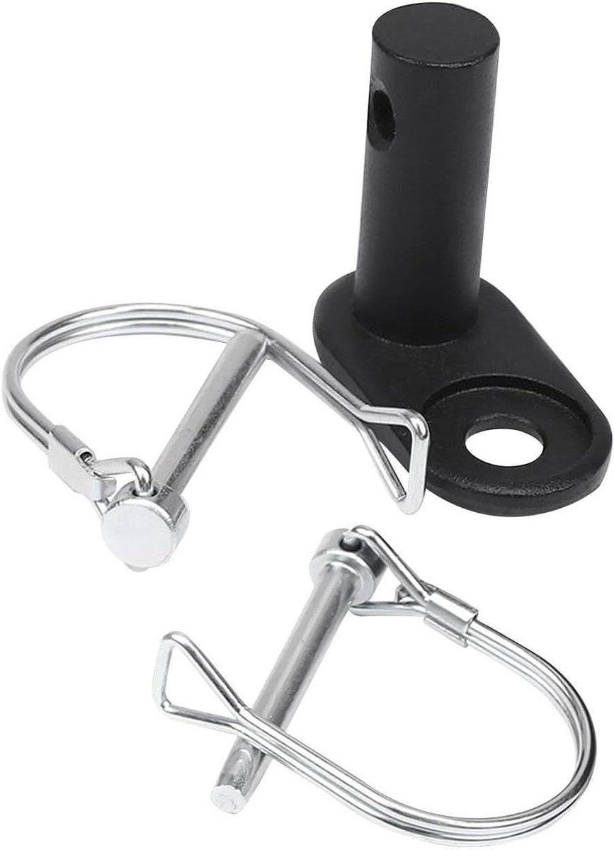Fietskar Koppelingsaansluiting - Fietskar Adapter - Aanhanger Koppelen - Robuust Stalen Ontwerp - 54 x 48 cm - Zwart