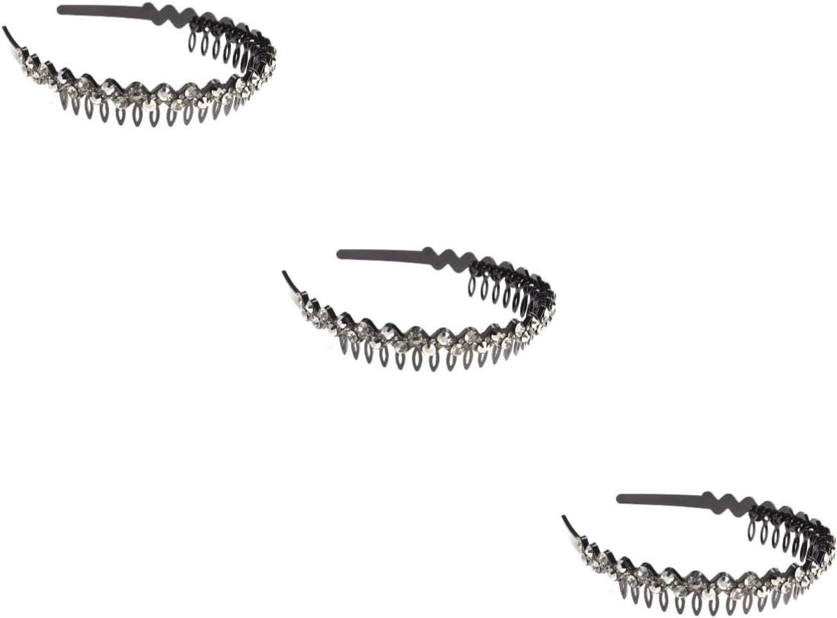 Haar Hoofdband - Kristal Tanden - Feestelijke Look - Sprankelend Design - 14 x 12 x 7.5 cm