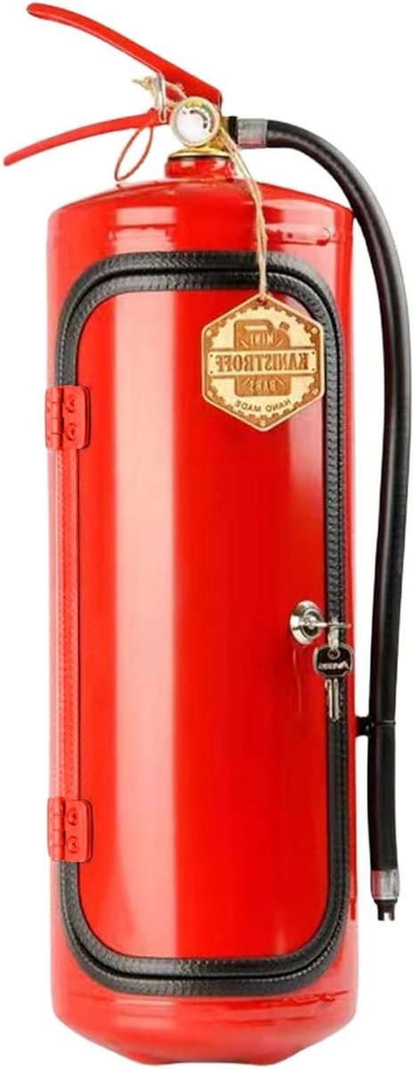 Wijnopslag Bar - Nieuwigheid Kast - Drank Serveren - Vermomd Ontwerp - 12x12x30cm - Rood