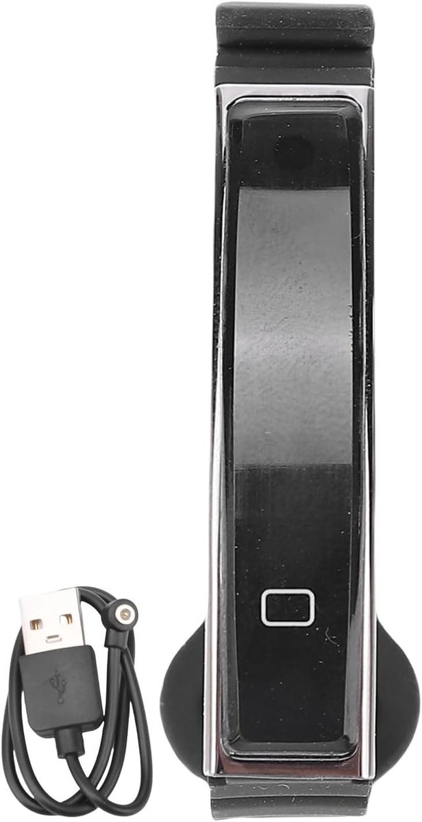 Slimme armband - Fitness tracker - Activiteit meten - Levenswaterdicht - 26 x 7 x 2 cm - Zwart