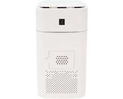 RosaBloom Compacte Luchtreiniger met HEPA-Filter & Negatieve Ionen - Verwijdert Stof, Rook, Geuren & PM2.5 - Fluisterstil - Wit