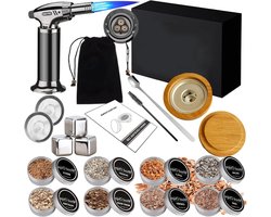 Cocktail Rookset voor Whisky, Dranken, Bourbon, Steak, Vis en Kaas - Geïnfecteerde Fruitige Rook Smaak - Perfect Cadeau voor Wijnliefhebbers en BBQ Enthousiastelingen