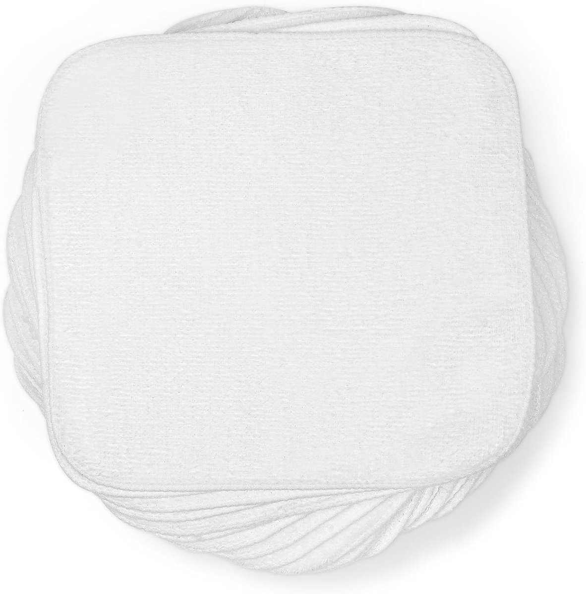 25 Stuks Wasbare Katoenen Terry Doeken 15 x 15 cm Herbruikbare Make-up Verwijderdoeken, Zacht voor Babyhanden en Gezicht, Ideaal voor Luierverschoningen en Huishoudelijk Gebruik