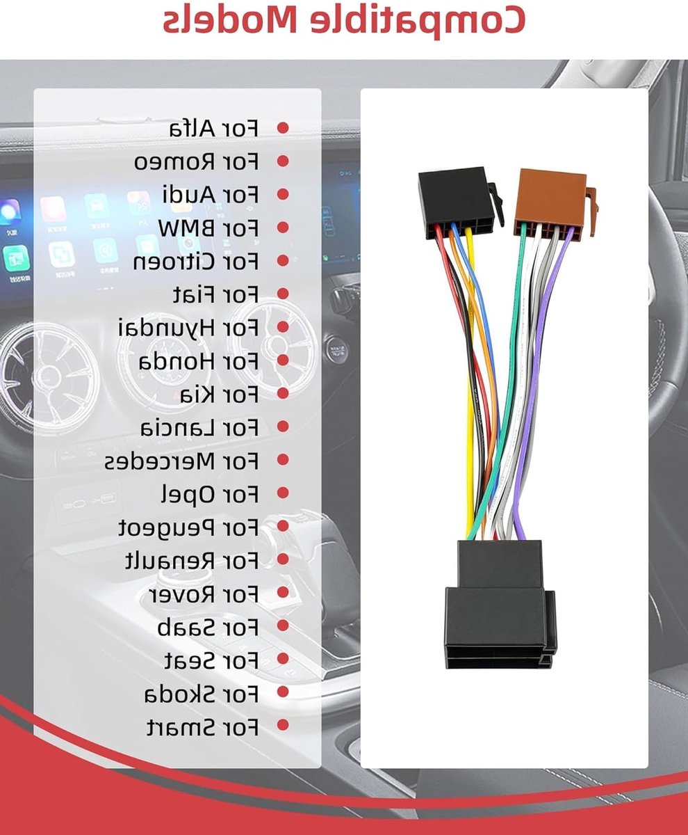 Universele Auto Radio Adapter Set met Antenne Adapter en DIN ISO Klem voor Eenvoudige Installatie van Autoradio's
