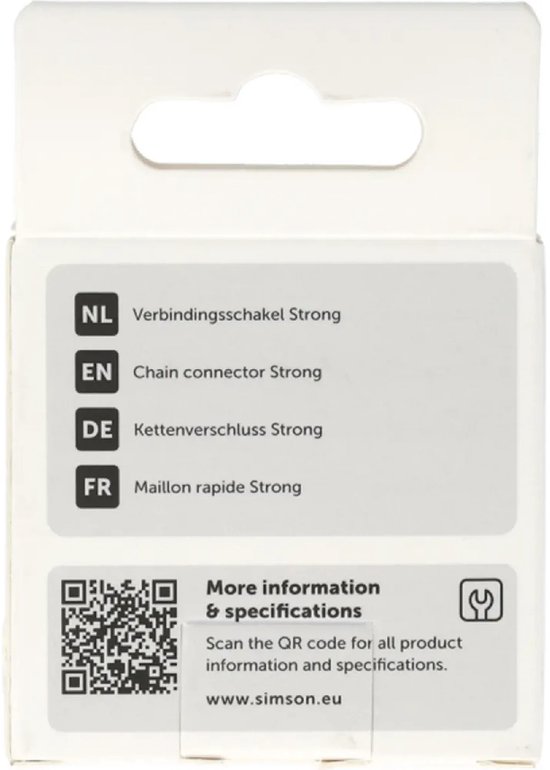 Simson Verbindingsschakel Strong 1/2 x 1/8 inch voor fietskettingen zonder versnelling van Simson — afbeelding 2