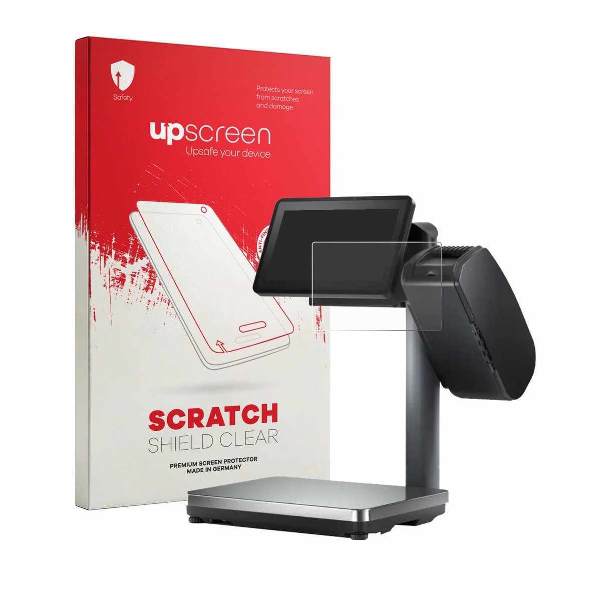 upscreen - Screenprotector voor Bizerba Q1 pro 800 12.1" - Folie Beschermfolie transparant