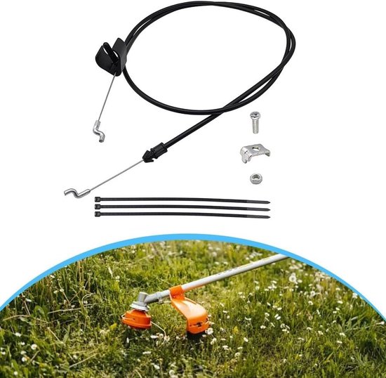 Motor Stop Kabel - Grasmaaier Kabel - Grasmaaier Onderhoud - Z-Bend Design - 22 Inch - Zwart — afbeelding 2