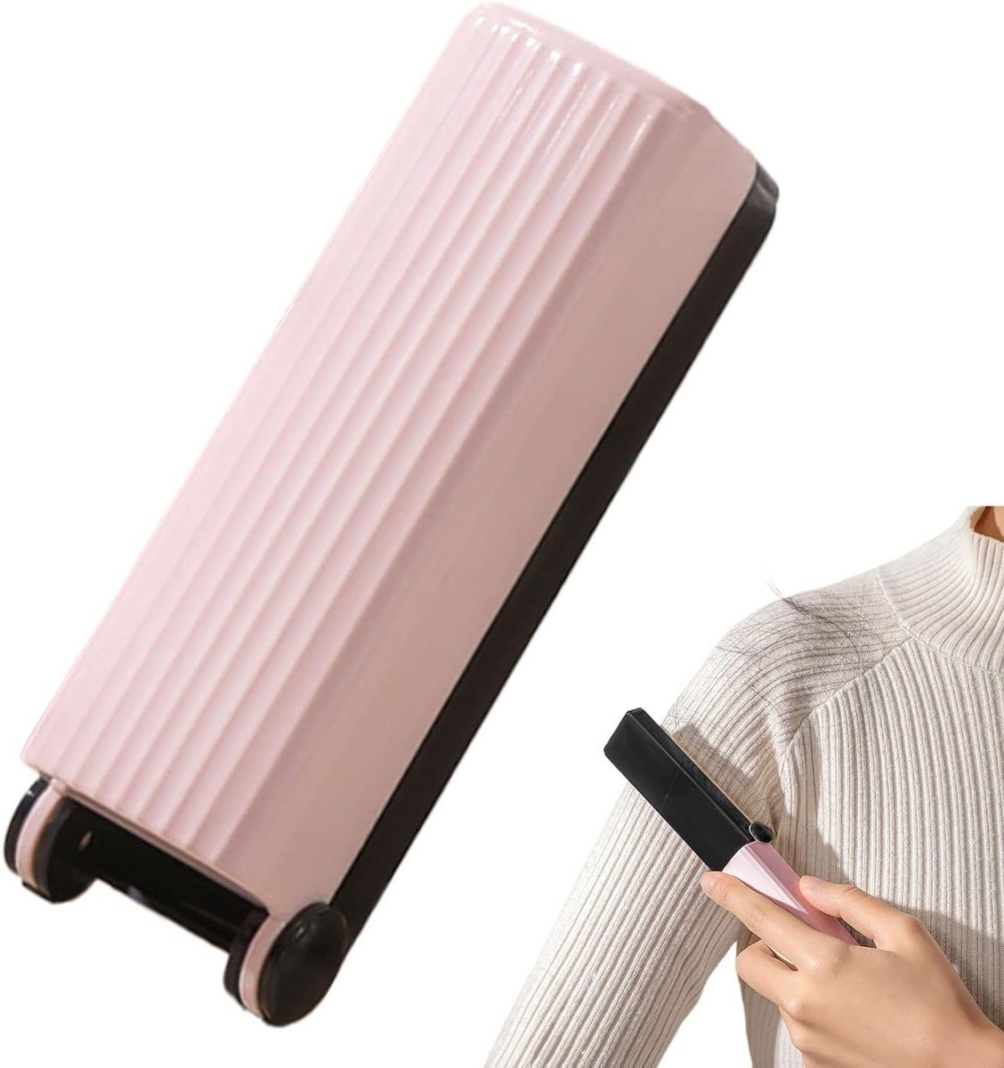 Herbruikbare Pluisroller - Wasbare Haarverwijderaar - Kleding Reinigen - Milieuvriendelijke Oplossing - 3 x 27 cm - Roze Blauw