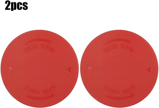 Spoeldop Grastrimmer - Trimmer Dop - Gras Trimmen - Hoge Kwaliteit Materiaal - 2 Stuks - Zwart — afbeelding 5