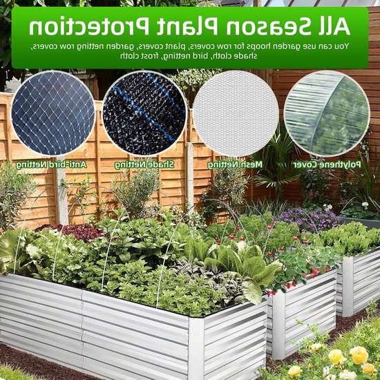 Verstelbare Tuinboog voor Netten - 18 Stuks van 38 cm - Ideaal voor Tuin tunnels, Kassen en Groentetuin Ondersteuning — afbeelding 5