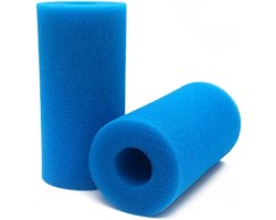 Set van 2 Wasbare en Herbruikbare Filters voor Zwembaden en Aquaria, Type A, Blauw, Voor Optimaal Waterbeheer
