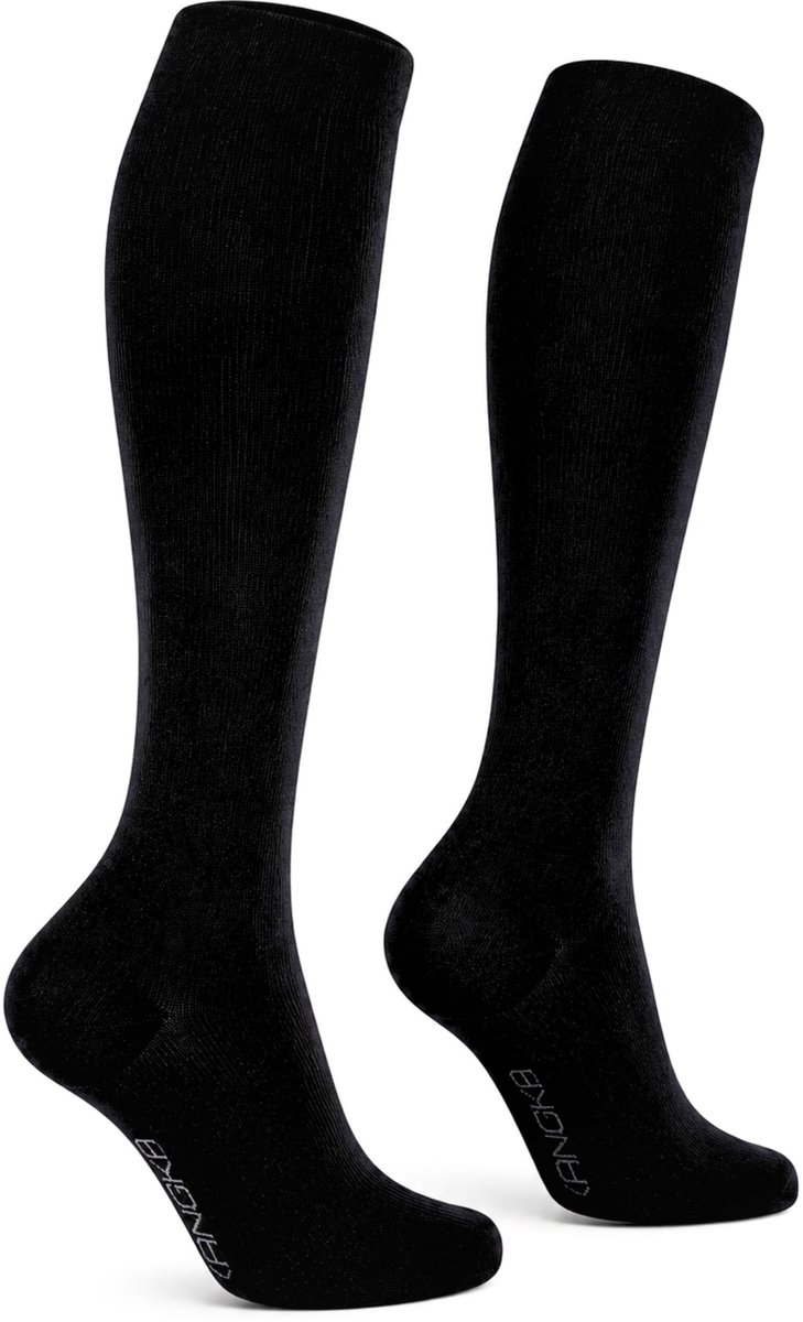 KANGKA® Compressiekousen Maat 43-45 (XXL) - Steunkousen - Compressie sokken voor Hardlopen, Wandelen, Reizen - Unisex