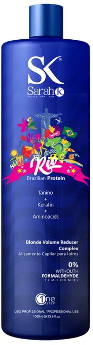 Sarah K - Brazilian Protein - Tanino&Aminoacids - Blonde Volume Reducer Complex - 1000 ml / Zonder Formaldehyde