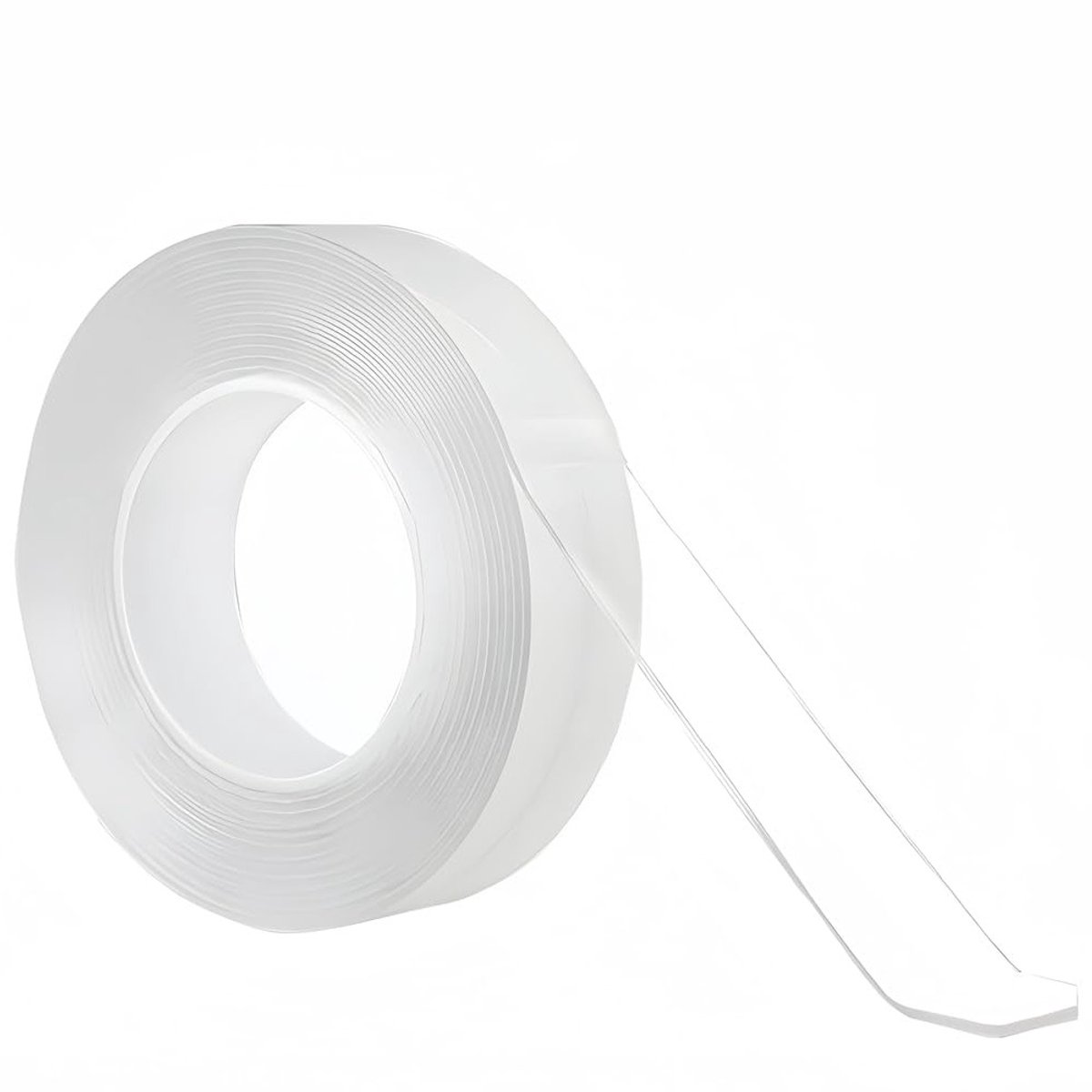 Dubbelzijdige Krachtige Plakband, 5 Meter, 2mm Dikte, 20mm Breed, Transparant en Wasbaar voor Vloerkleden, Foto's, Keuken en Buitengebruik
