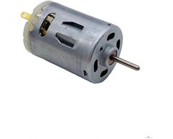 Kleine Stofzuiger Motor - DC Motor - DIY Projecten - Laag Geluidsniveau - 12-24V - Zilver