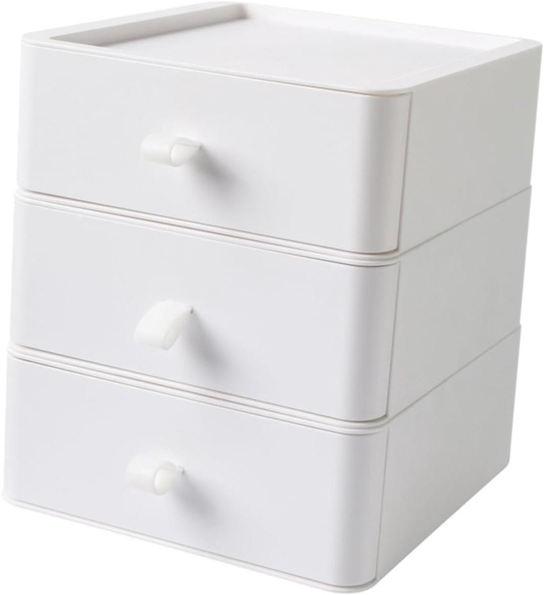 Opbergdozen Bureau - Ladekast Organizer - Bureau Ordenen - Drielaags Ontwerp - N.v.t. - Wit