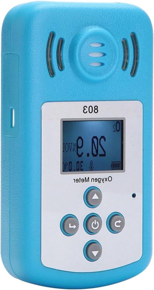 Zuurstofmeter Detector - O2 Sensor - Veiligheid Controleren - Luid Licht Alarm - 34x18x5 cm - One Color