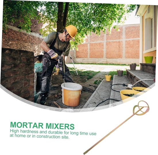Mengstaafjes Set - Boormixer Opzetstuk - Verf Mengen - Duurzaam Legering Materiaal - 49.5 cm Lengte - Diverse kleuren — afbeelding 4