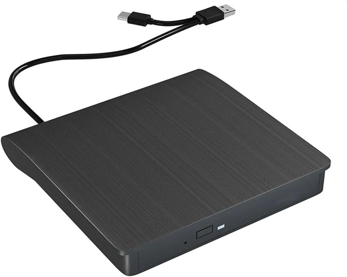 Externe schijfbrander - CD DVD-lezer - Schijven Branden - USB 3.0 Interface - 2 MB Cache - Zwart