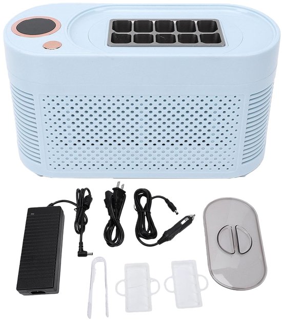 IJsmachine aanrecht - Compacte ijsmaker - Snelle ijsblokjes - 10 ijsjes 10 min - 25 x 18 x 17 cm — afbeelding 4