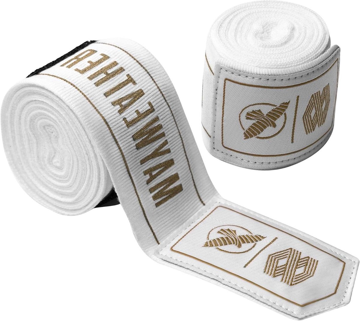 Hand Wraps - Sport Wraps - Training Bescherming - Stretch Materiaal - 180 inch - Wit Goud
