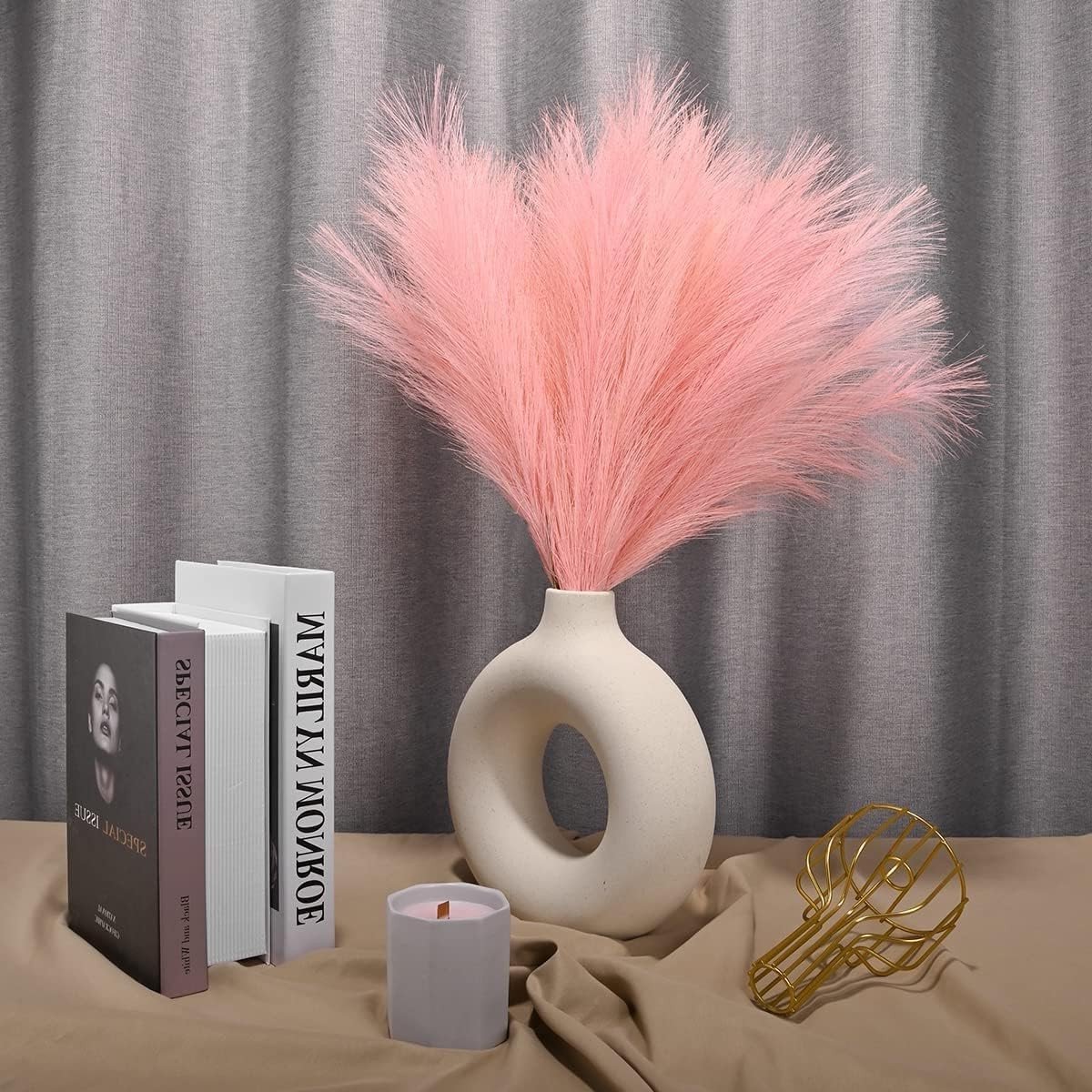 Pampasgras in Roze - 30 Stuks Groot en Klein voor Bohemian Decoratie, Bruiloften en Woonkamers met Gedroogde Bloemen
