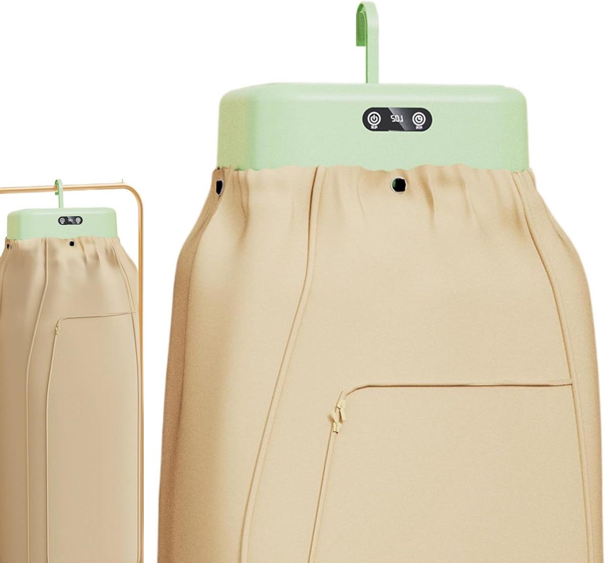 Draagbare Wasdroger Reisdroger Mini Droger Snel Kleding Drogen Opvouwbaar Compact Ontwerp 131H x 211B cm Groen