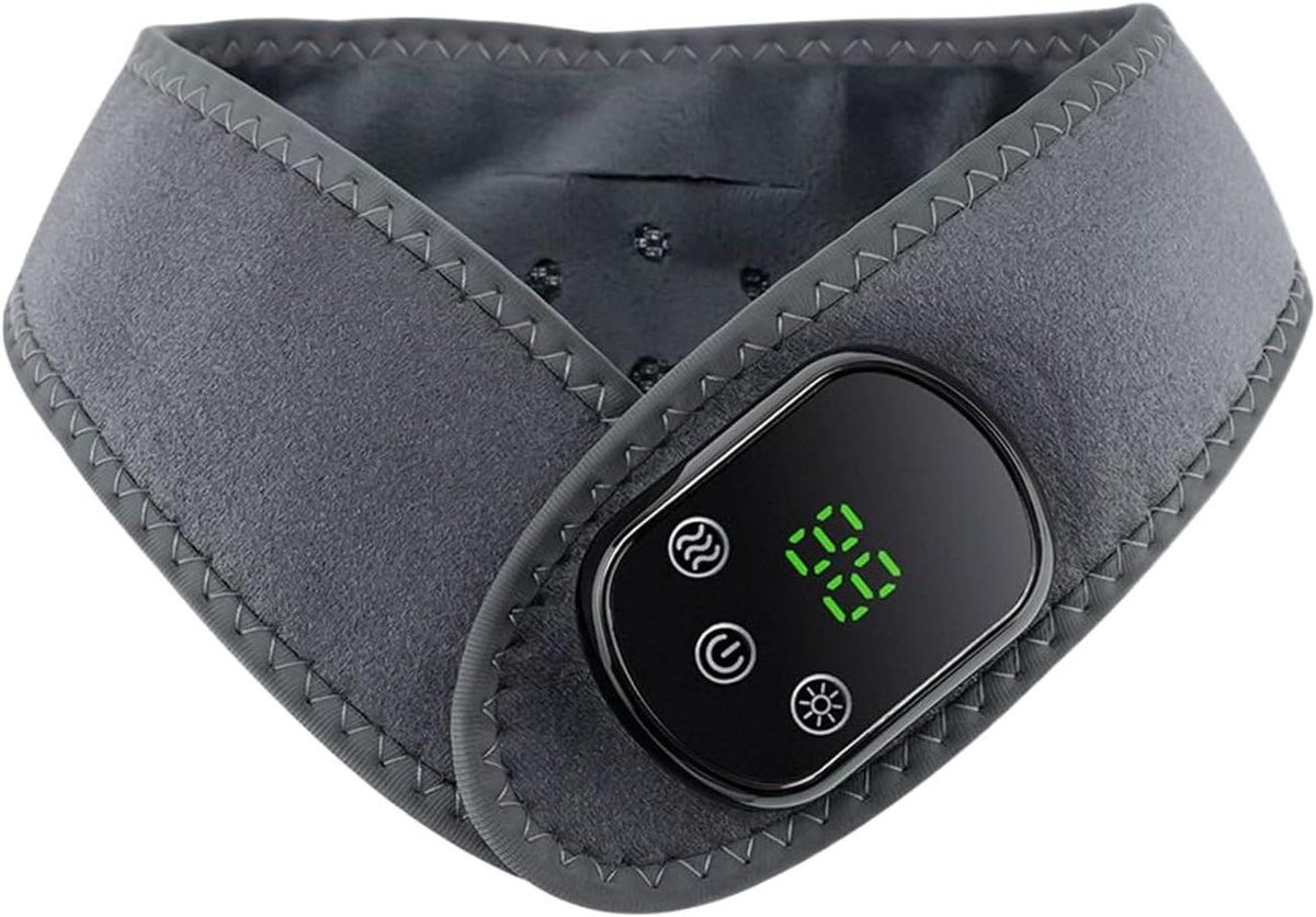 Nekwarmer Elektrisch - Warmtekussen Nek - Ontspanning Spieren - 5 Warmtestanden - 64 cm - Zwart
