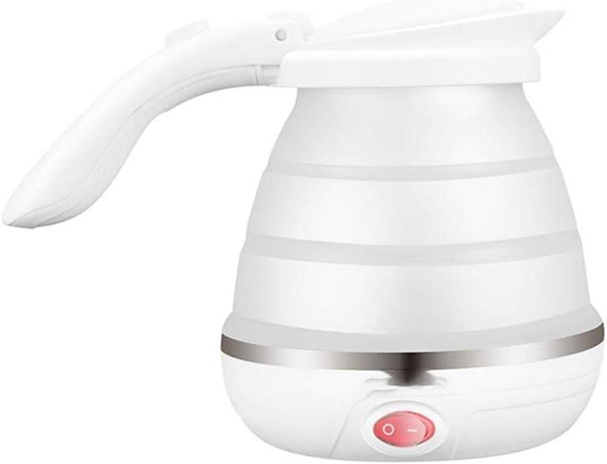 Elektrisch Waterkokertje - Reis Waterkoker Mini - Snel Water Koken - Automatische Afslag - 0.6L - Wit