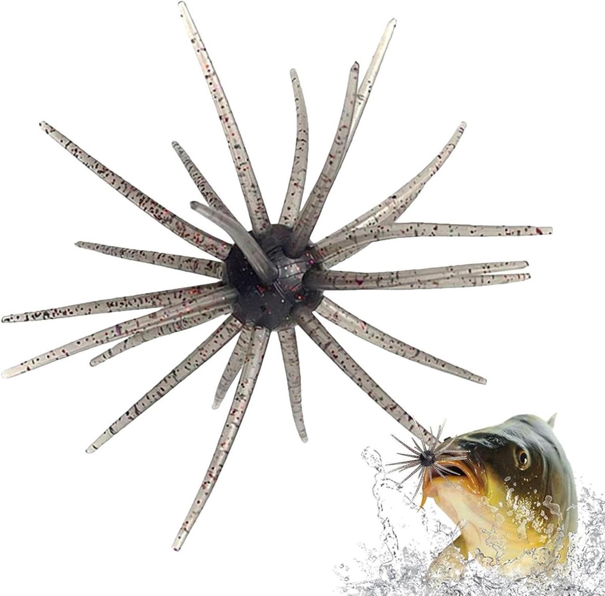 Zacht Kunstствеaas - Zee-egel Lokaas - Vissen - Realistische Beweging - 6.5 cm - Uniek