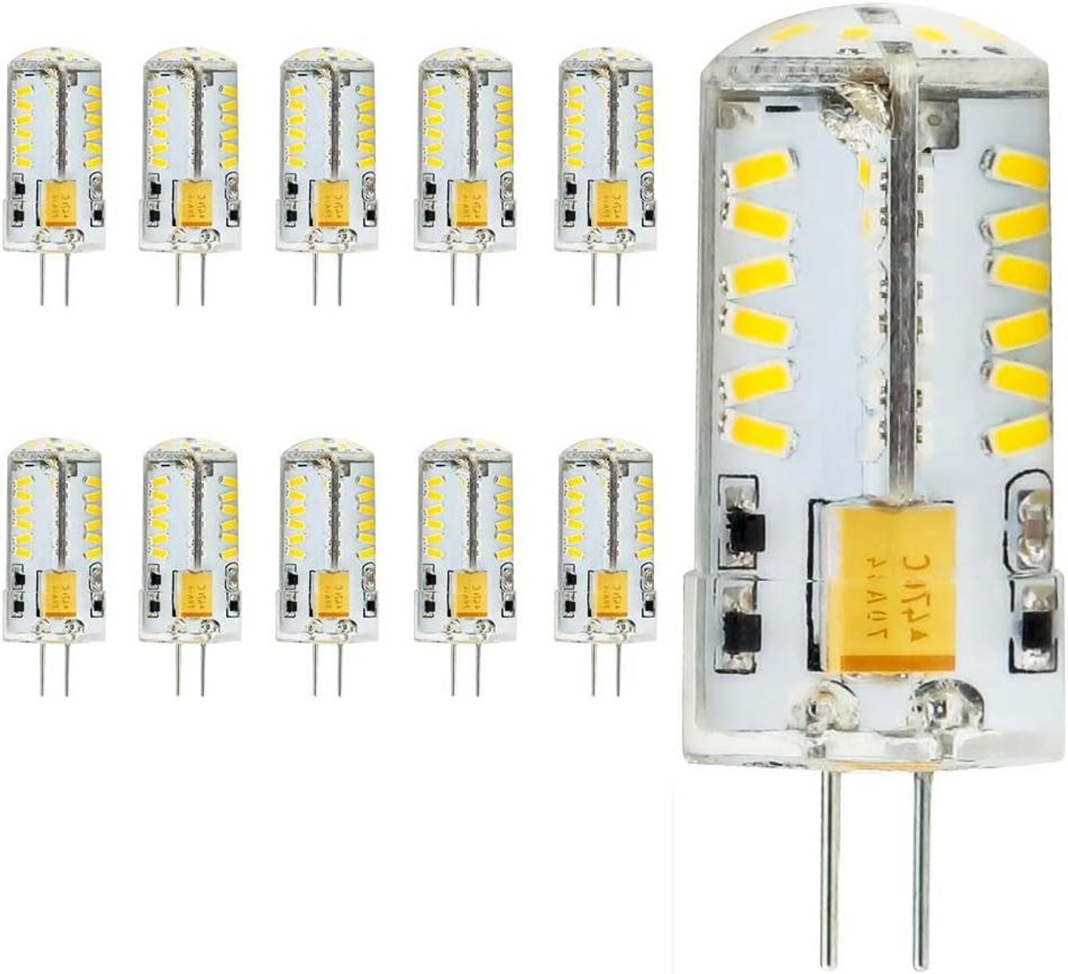 G4 LED Lampen - Spotjes - Algemene Verlichting - Energiebesparend - 10 stuks - Warm Wit