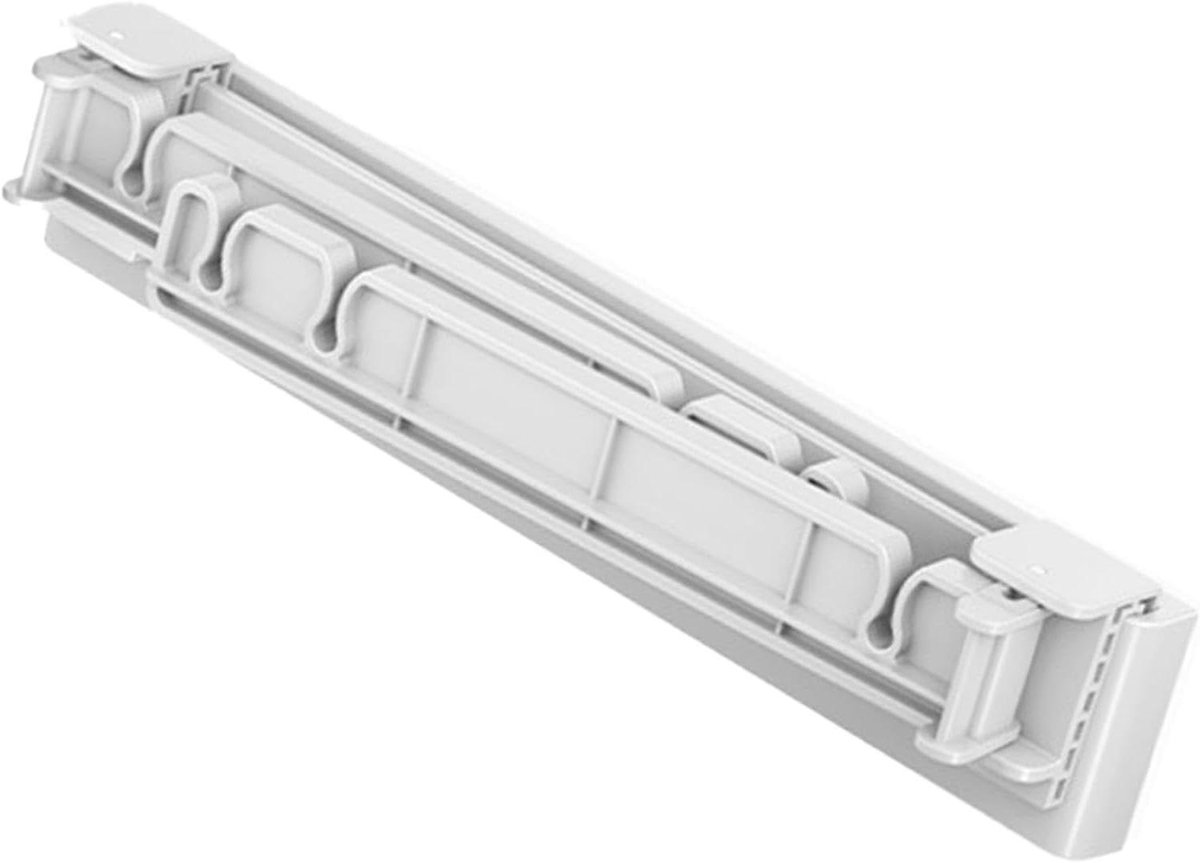 Vuilniszakhouder - Afvalorganizer - Afval Scheiden - Boorvrije Montage - 26 x 7 x 6 cm - Wit