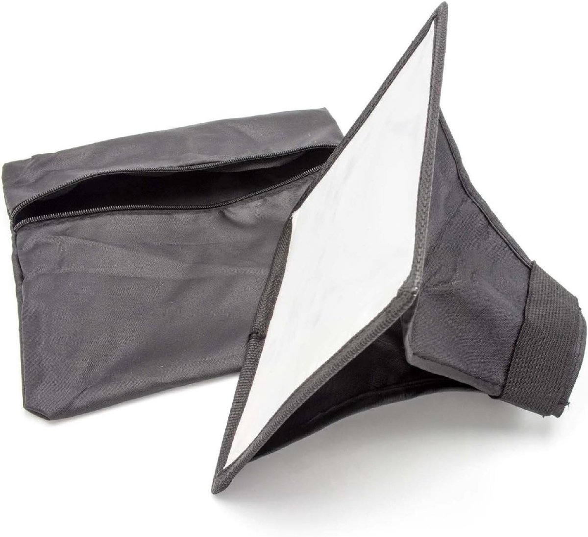 Universele Flitsdiffuser - Softbox Camera - Betere Foto's - Vermindert Harde Schaduwen - 15x17cm - Wit