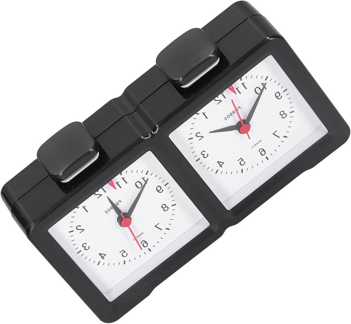Schaakklok Analoog - Schaaktimer Bordspelklok - Competitief Spel - Nauwkeurig Kwartsuurwerk - Niet gespecificeerd - Zwart