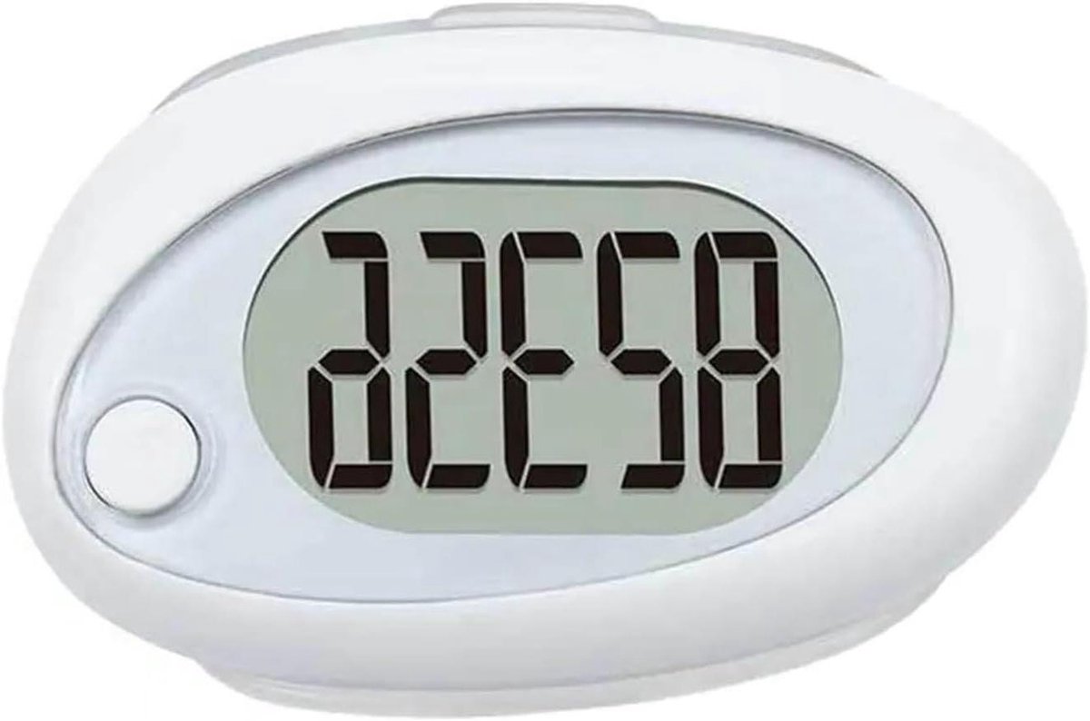 Stappenteller - Activiteitstracker Pedometer - Fitness Doelen Bereiken - 3D Detectie Met Clip - 33 gram - Wit